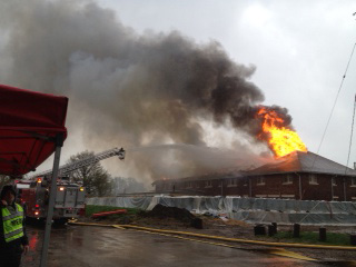 Credit Island fire